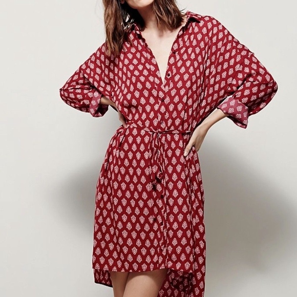 white printed crepe dress